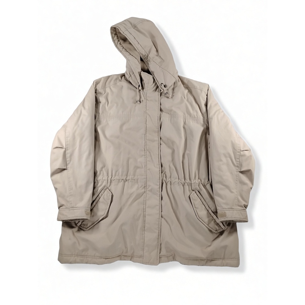 Pacific Trail Hooded Parka Jacket 2X Cotton Plaid Lined Gorpcore Outdoor